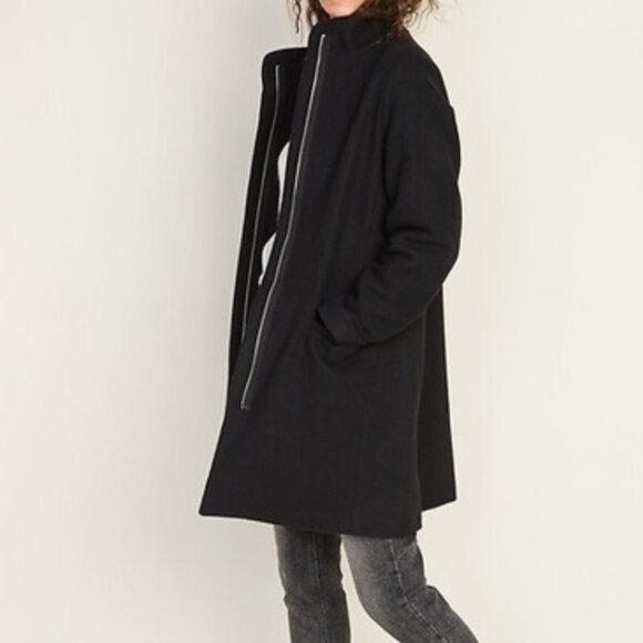 Old Navy Jackets & Blazers - Old Navy funnel neck coat jacket black size XS